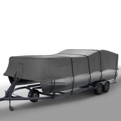 Seal Skin Covers Heavy-Duty Pontoon Boat Cover, Waterproof & UV Resistant, Fits 24 to 28ft L & Up to 102 W, Marine-Grade Protection with Secure Straps & Elastic Hem, All Weather Protection