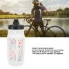 Mountain Bike Water Bottle, Cycling Water Bottle Plastic Squeezable 550ML for Hiking(White) view 2