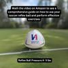 ONEKEEPER Soccer Reflex & Reaction Ball White for Agility, Reflex, and Speed Training for Kids and Juniors (White) view 2