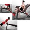 Weight Bench Multi-Functional Dumbbells Bench Adjustable Ab Sit Up Bench Foldable Roman Chair Strength Training Benches for Home Gym (Color : Black, Size : 43 * 140 * 106cm) view 1