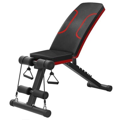Weight Bench Dumbbells Bench Adjustable Weight Bench For Full Body Workout Foldable Incline Bench Exercise Multi-Purpose Bench For Home Gym (Color : Black, Size : 43 * 122cm)