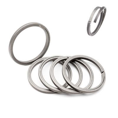 5PCS Titanium Key Rings Heavy Duty 0.98"/ 1.18" Side Pushing Keychain Rings Quick Release Easy Split Rings Bulk Keyrings for Car Key
