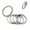 5PCS Titanium Key Rings Heavy Duty 0.98"/ 1.18" Side Pushing Keychain Rings Quick Release Easy Split Rings Bulk Keyrings for Car Key view 1