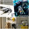 5PCS Titanium Key Rings Heavy Duty 0.98"/ 1.18" Side Pushing Keychain Rings Quick Release Easy Split Rings Bulk Keyrings for Car Key view 4