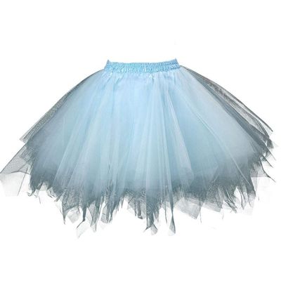 Tutu Skirt for Adult Women Classic Elastic Short Tulle Skirts 80's Dance Carnival Costume Game Birthday Party Costume