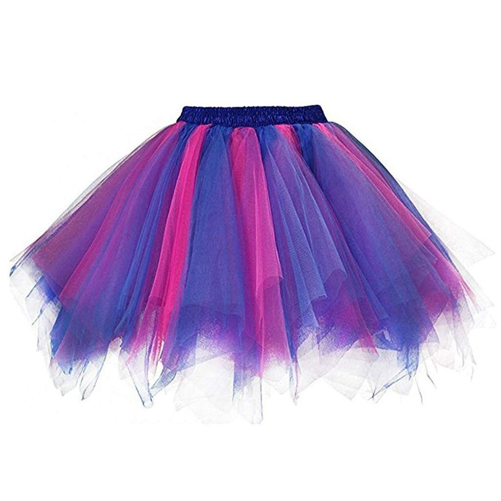 Tutu Skirt for Adult Women Classic Elastic Short Tulle Skirts 80's Dance Carnival Costume Game Birthday Party Costume
