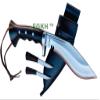 EGKH Khukuri Knife - 6" Iraqi Panawal Full Angkhola Gripper Blocker Handle Black Sheath Kukri - Hand Made in Nepal view 2