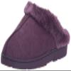 MUK LUKS Women's Polysuede Clog Slippers, Grape, Small view 1