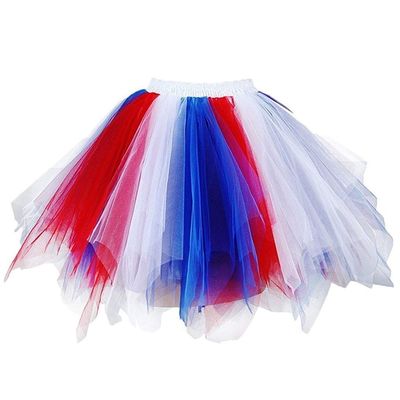 Tutu Skirt for Adult Women Classic Elastic Short Tulle Skirts 80's Dance Carnival Costume Game Birthday Party Costume