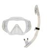 FRAHS Dry Snorkel Set,Panoramic Wide View,Anti-Fog Scuba Diving Mask,Easy Breathing and Professional Snorkeling Gear (Color : White) view 1