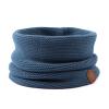 Bamery Winter Baby Boys Scarf Cotton Girls Neck Warmer Autumn Warm Knitted Scarves for Toddler Kids (Haze Blue) view 1