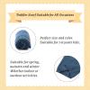 Bamery Winter Baby Boys Scarf Cotton Girls Neck Warmer Autumn Warm Knitted Scarves for Toddler Kids (Haze Blue) view 2