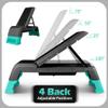 leikefitness Exercise Step Platform, Multifunctional Aerobic Deck with Cord and Adjustable Dumbbell & Weight Bench, Fitness Equipment for Workout Home Gym, GM5821 (Black) view 4