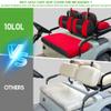 10L0L Golf Cart Front & Rear Seat Covers Full Set for Yamaha G2 G8 G9 G11 G14 G16 G19 G20 G21 G22 & Club Car DS Pre-2000, Tomberlin Emerge E2, for EZGO Marathon, Fits 4 Passenger Seat Golf Cart view 4