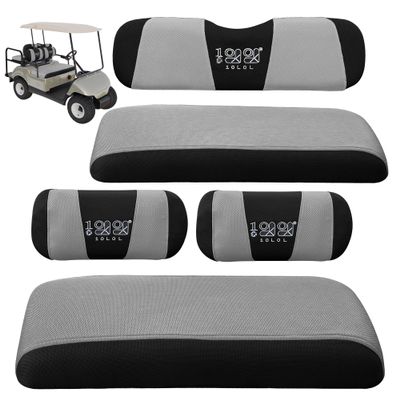 10L0L Golf Cart Front & Rear Seat Covers Full Set for Yamaha G2 G8 G9 G11 G14 G16 G19 G20 G21 G22 & Club Car DS Pre-2000, Tomberlin Emerge E2, for EZGO Marathon, Fits 4 Passenger Seat Golf Cart