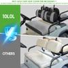 10L0L Golf Cart Front & Rear Seat Covers Full Set for Yamaha G2 G8 G9 G11 G14 G16 G19 G20 G21 G22 & Club Car DS Pre-2000, Tomberlin Emerge E2, for EZGO Marathon, Fits 4 Passenger Seat Golf Cart view 4