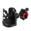 X AUTOHAUX Motorcycle Bicycle Boat Golf Cart Cup Holder ATV Drink Holder Handlebar Universal Bike Water Bottle Cages Black view 1