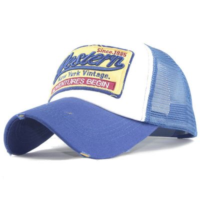 Baseball Cap Classic Fishing Bucket Hats Athletic Twill Hats Blue