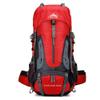 70L Large Camping Hiking Backpack , Lightweight Nylon Trekking Rucksack,For Men Women Outdoor Large Capacity Sports Mountaineering Backpack Climbing Travel Waterproof Daypack, Red view 1