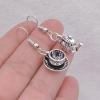 1Pair Tea Cup Earrings Tea Pot Charm Vintage view 3