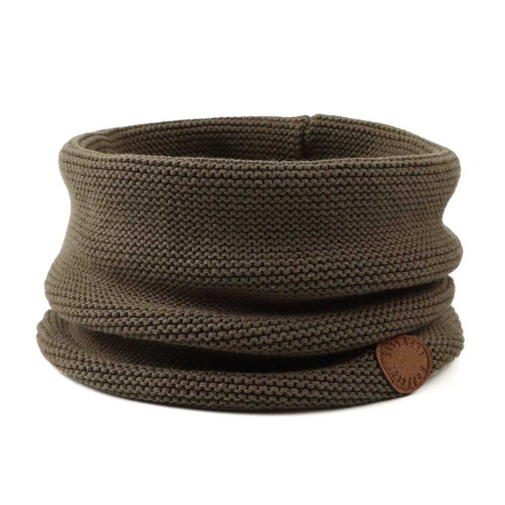 Bamery Winter Baby Boys Scarf Cotton Girls Neck Warmer Autumn Warm Knitted Scarves for Toddler Kids (Army Green)