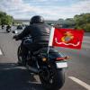 AGAS 6x9 Inch Marine Corps Military Motorcyle Flag- Double Sided printed on durable Wrap Knitted Polyester - Double Stitched Edges- Interlocked Stitching on corners- U.S. Military Bike Flag Only, No Pole (US Marine Corps) view 2