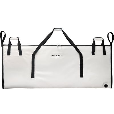 Buffalo Gear Fish Cooler Bag 60x24in with YKK Zipper, Insulated Fish Kill Bag,Large Portable Waterproof Fish Bag Keep Ice Cold More Than 24 Hours