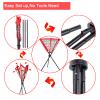 BaseGoal Baseball Caddy,Ball Caddy,Baseball Basket with Batting Tee and Topper Replacement for Baseball Softball Batting Pitching Practice Training,Portable and Foldable (Red) view 3