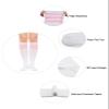 Blue Knee High Socks - Long Thin Athletic Socks for Women with Three White Stripes view 4
