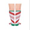 Century Star Christmas Socks for Women - Long Thin with White Red Striped Knee High Sports Socks Tall Stockings view 3