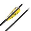 SHARROW 6/12 Pcs Archery Carbon Arrows 500 Spine Practice Hunting Arrows 28/30/31 Inch with 4 Turkey Feather 100 Grain Removable Field Tips for Compound and Recurve Bow (28 inch, Yellow, 6) view 4