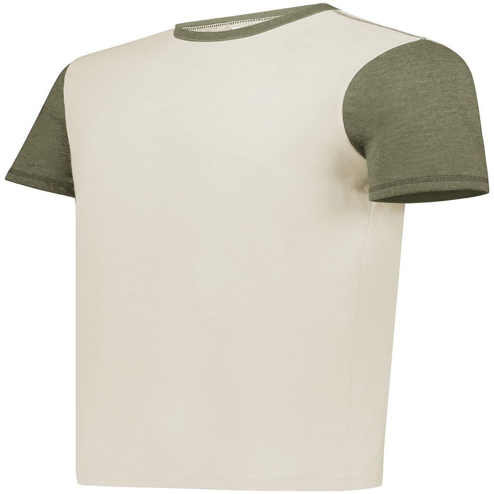 Gameday Vintage Ringer Tee Birch/Olive Heather XL
