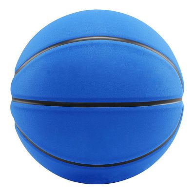 Standard 5/6/7 Basketball, Non-Slip And Wear-Resistant Microfiber Suede, No Logo Ball, Suitable for Indoor And Outdoor Training And Competition, Suitable As A Signature, Gift,Blue black edge,No. 5