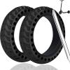 2 Pack Solid Tire,8.5Inch Electric Scooter Wheels for Xiaomi M365 Gotrax/gxl V2/XR Scooter Accessories,8 1/2'' Front/Rear Rear Solid Tires replacement wheel view 1