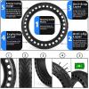 2 Pack Solid Tire,8.5Inch Electric Scooter Wheels for Xiaomi M365 Gotrax/gxl V2/XR Scooter Accessories,8 1/2'' Front/Rear Rear Solid Tires replacement wheel view 3