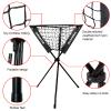 BaseGoal Baseball Caddy,Ball Caddy,Baseball Basket with Batting Tee and Topper Replacement for Baseball Softball Batting Pitching Practice Training,Portable and Foldable (Black) view 2