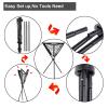 BaseGoal Baseball Caddy,Ball Caddy,Baseball Basket with Batting Tee and Topper Replacement for Baseball Softball Batting Pitching Practice Training,Portable and Foldable (Black) view 3