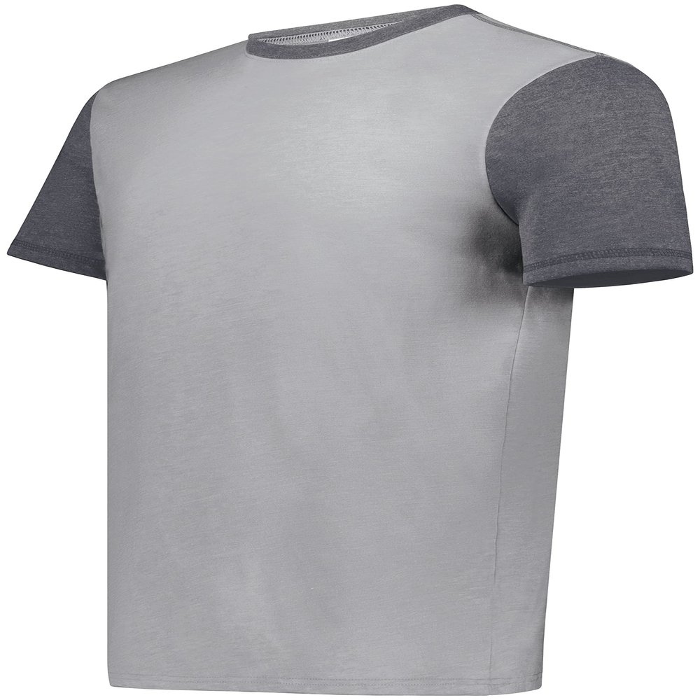 Youth Gameday Vintage Ringer Tee Grey Heather/Carbon Heather XL
