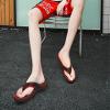 KuaiLu Mens Leather Sport Flip Flops Comfort Orthotic Thong Sandals with Plantar Fasciitis Arch Support for Outdoor Summer view 2