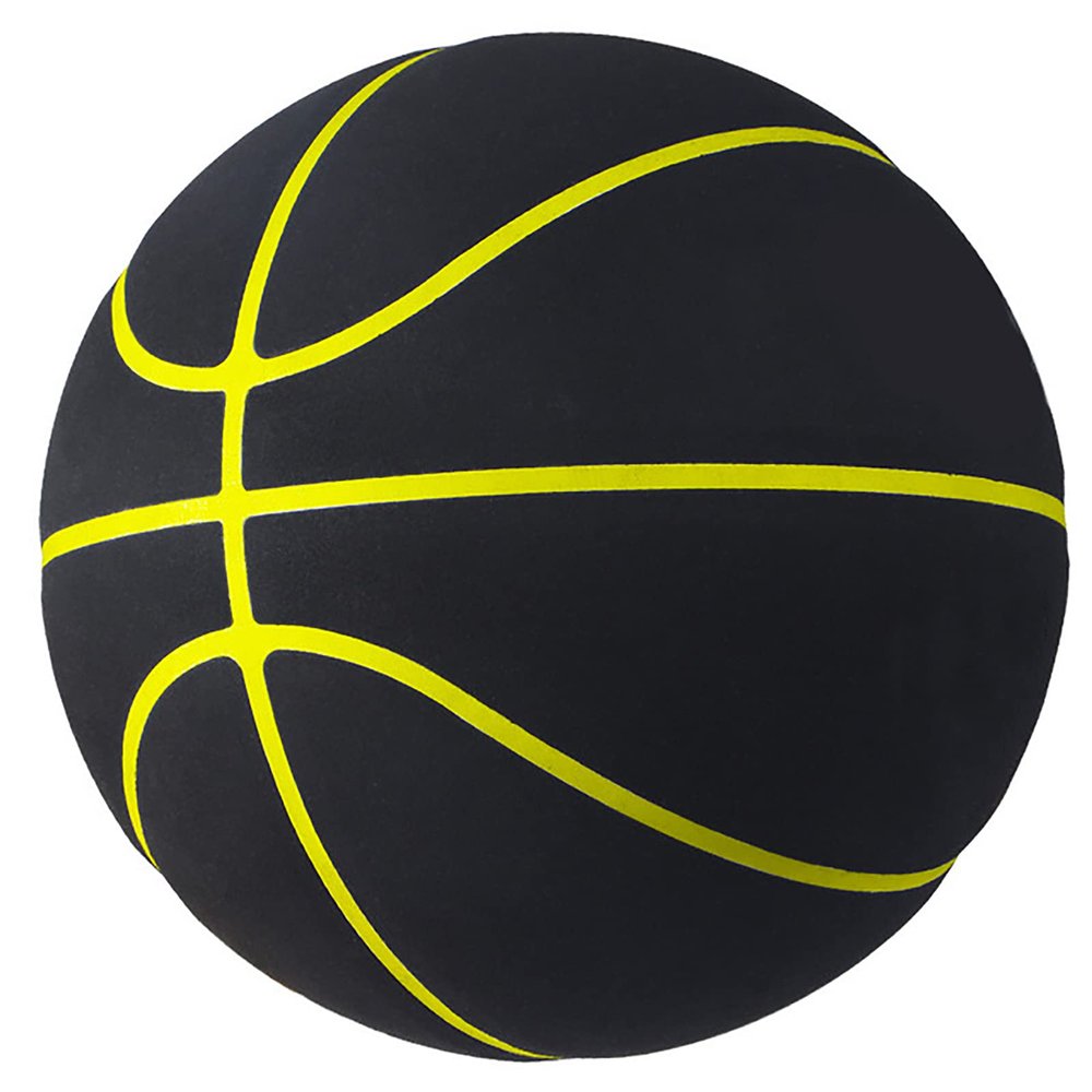 Standard 5/6/7 Basketball, Non-Slip And Wear-Resistant Microfiber Suede, No Logo Ball, Suitable for Indoor And Outdoor Training And Competition, Suitable As A Signature, Gift,Yellow edge,No. 5