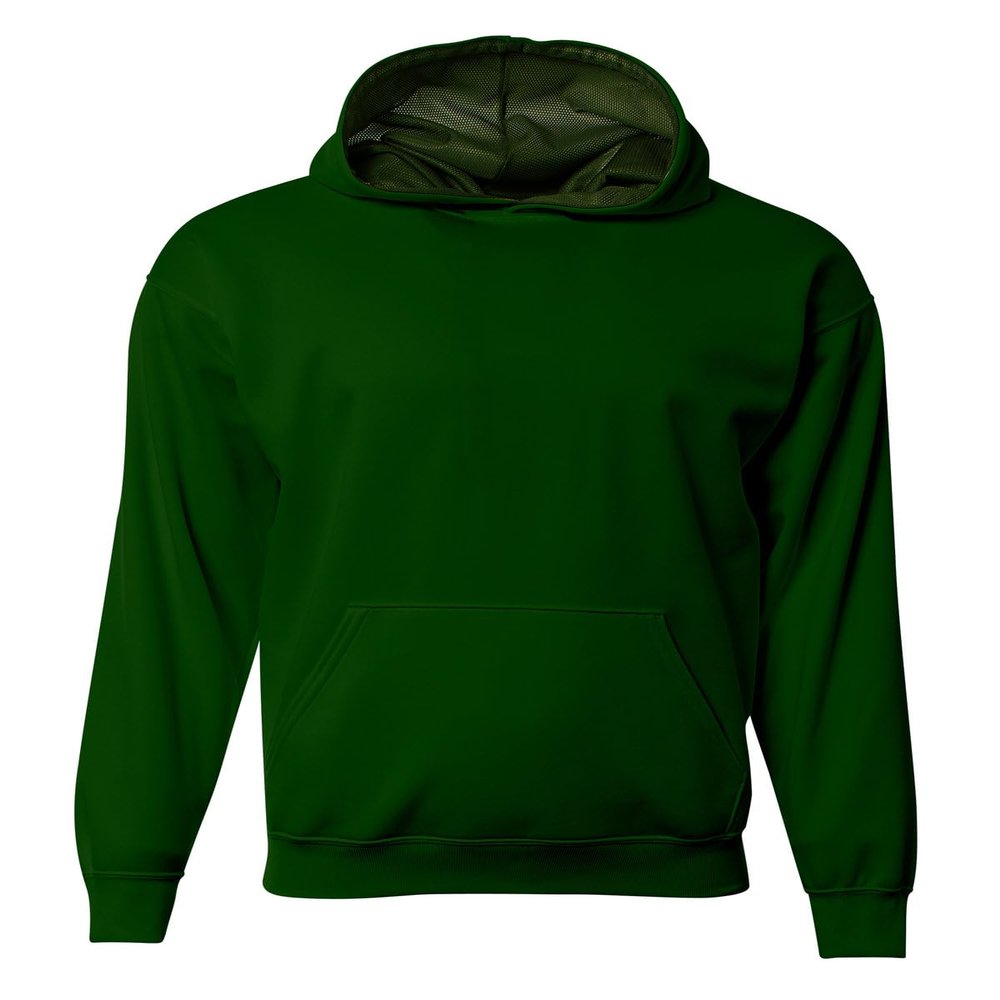 A4 Youth Sprint Fleece Hoodie - FOREST - S