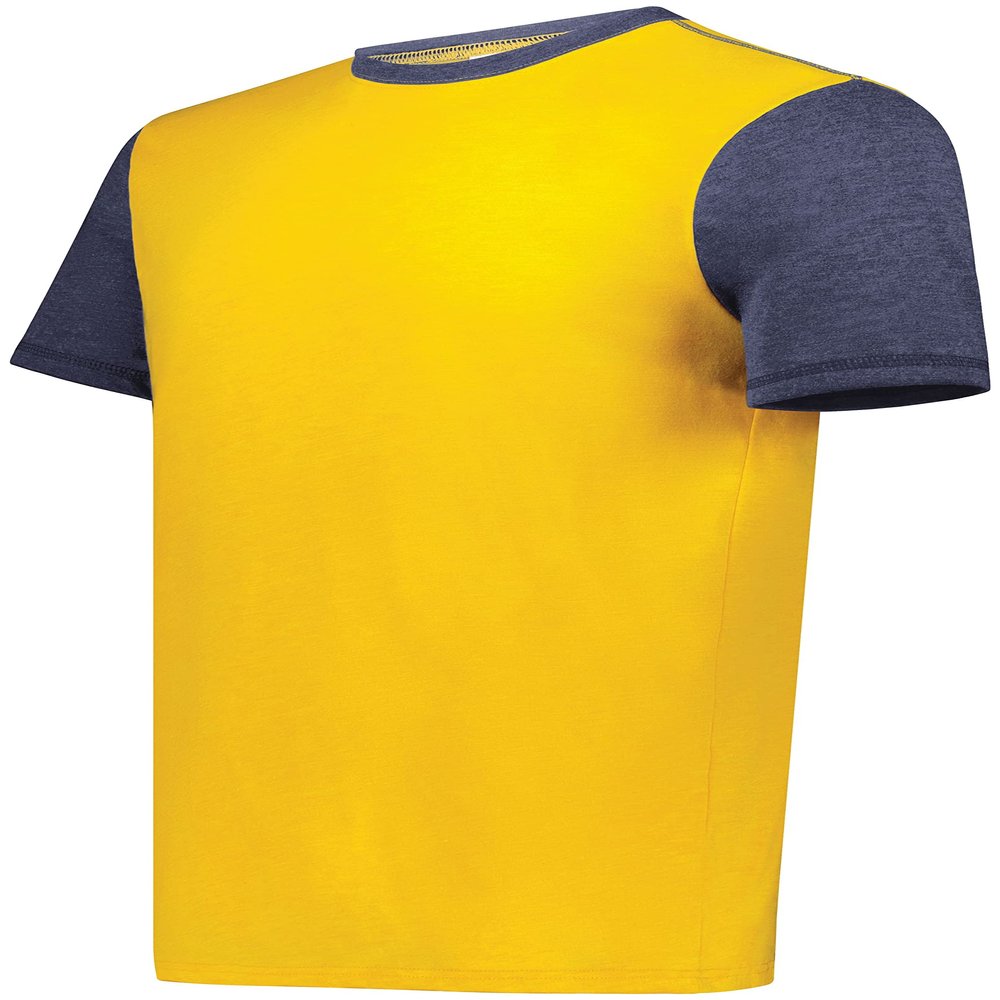 Gameday Vintage Ringer Tee Gold Heather/Navy Heather S