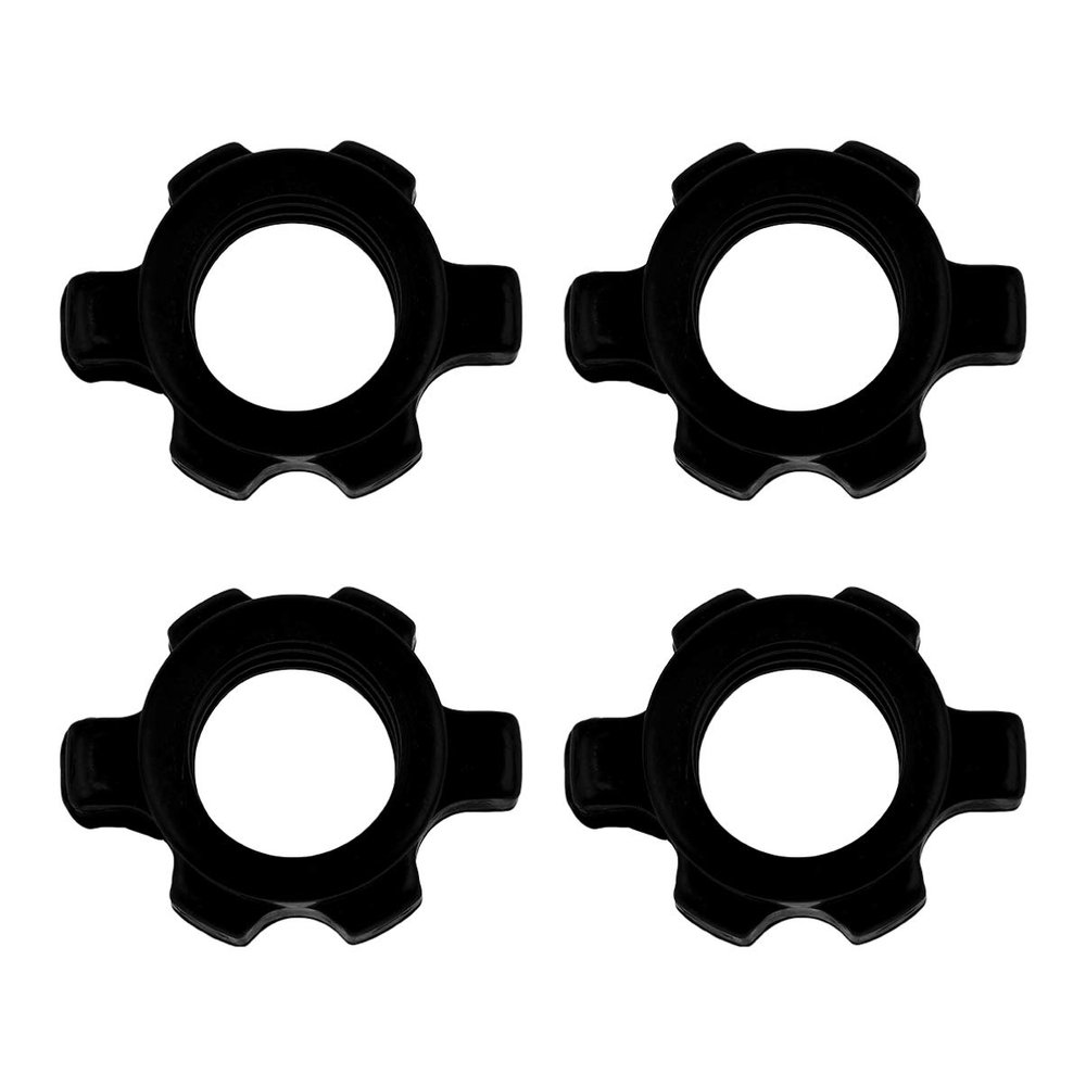 BESPORTBLE 4 Pcs Dumbbell Bar Nut Barbells Fixing Screw Plastic Nut for Dumbbells Fitness Equipment