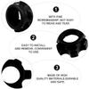 BESPORTBLE 4 Pcs Dumbbell Bar Nut Barbells Fixing Screw Plastic Nut for Dumbbells Fitness Equipment view 3