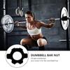 BESPORTBLE 4 Pcs Dumbbell Bar Nut Barbells Fixing Screw Plastic Nut for Dumbbells Fitness Equipment view 4