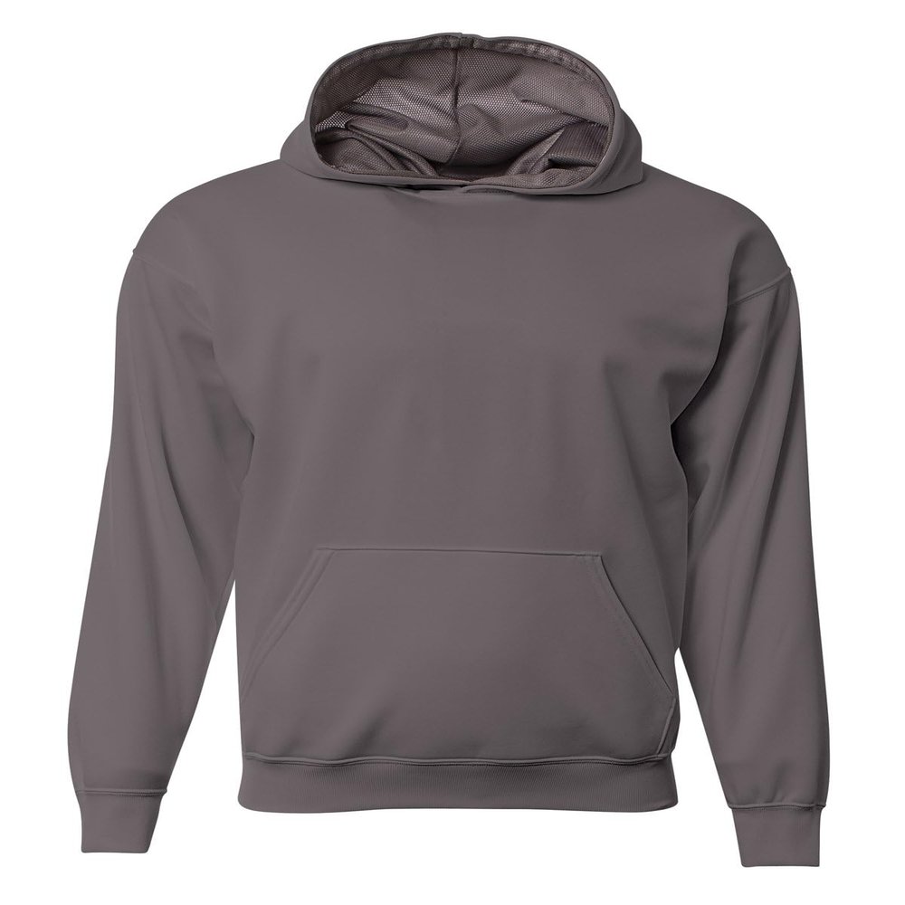 A4 Youth Sprint Fleece Hoodie - GRAPHITE - XS