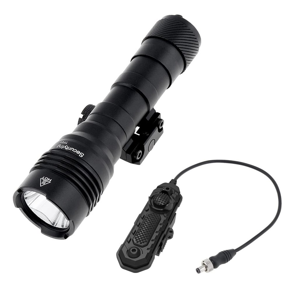 SecurityIng 1000 Lumens Tactical Flashlight for 1913 Rail