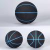 Standard 5/6/7 Basketball, Non-Slip And Wear-Resistant Microfiber Suede, No Logo Ball, Suitable for Indoor And Outdoor Training And Competition, Suitable As A Signature, Gift,Blue edge,No. 6 view 2