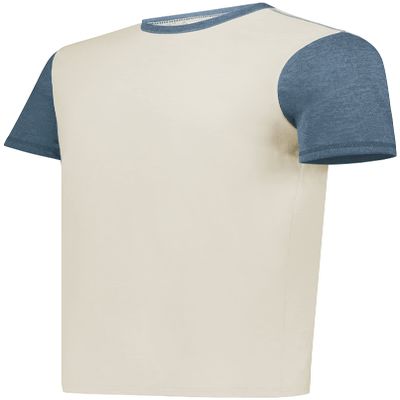 Youth Gameday Vintage Ringer Tee Birch/Storm Heather XL
