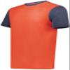 Youth Gameday Vintage Ringer Tee Orange Heather/Navy Heather L view 1